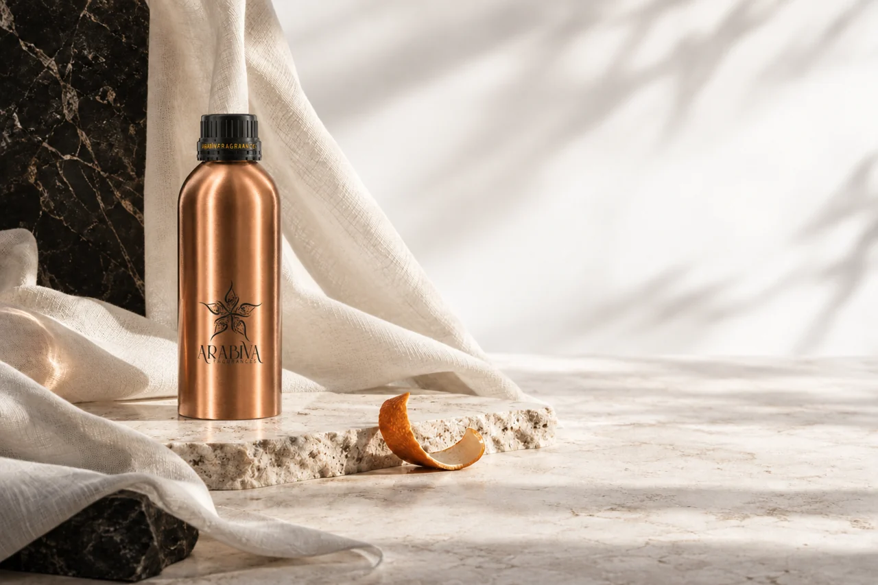 Arabiva copper bottle in natural light